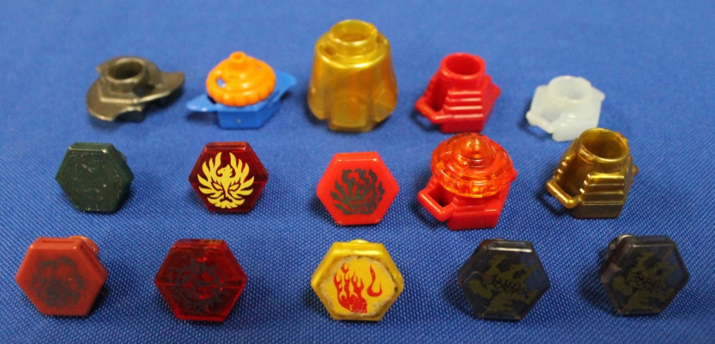 Hasbro Beyblade Mixed Lot of Various Parts Pieces Ripcords & Launchers Metal