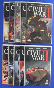 Civil War II #0-8 Complete Set + #1 Funko Variant VF-VF/NM