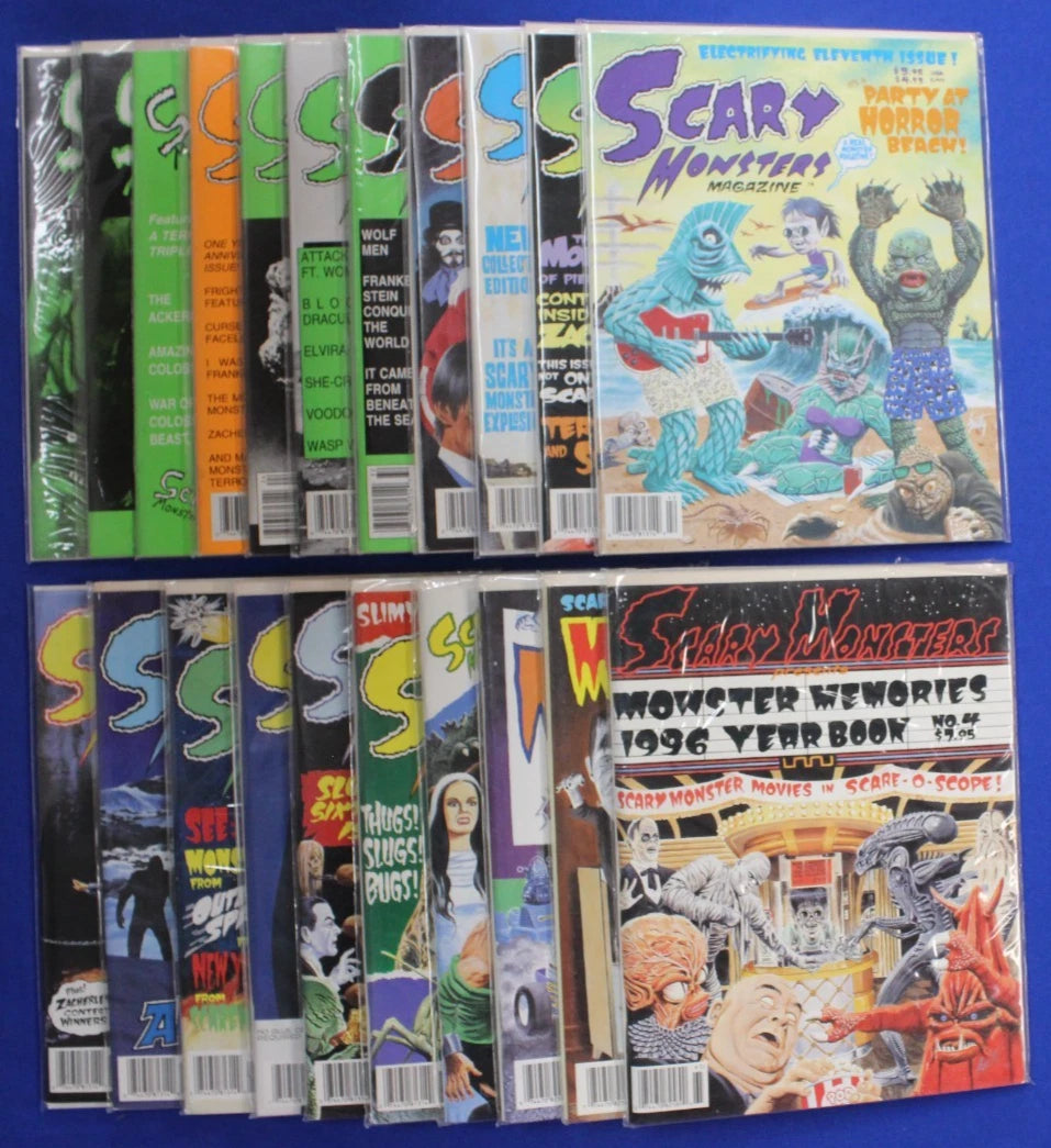 Scary Monsters #1-17 & Monster Memories Yearbook 1993-96 Lot of 21 VF-VF/NM