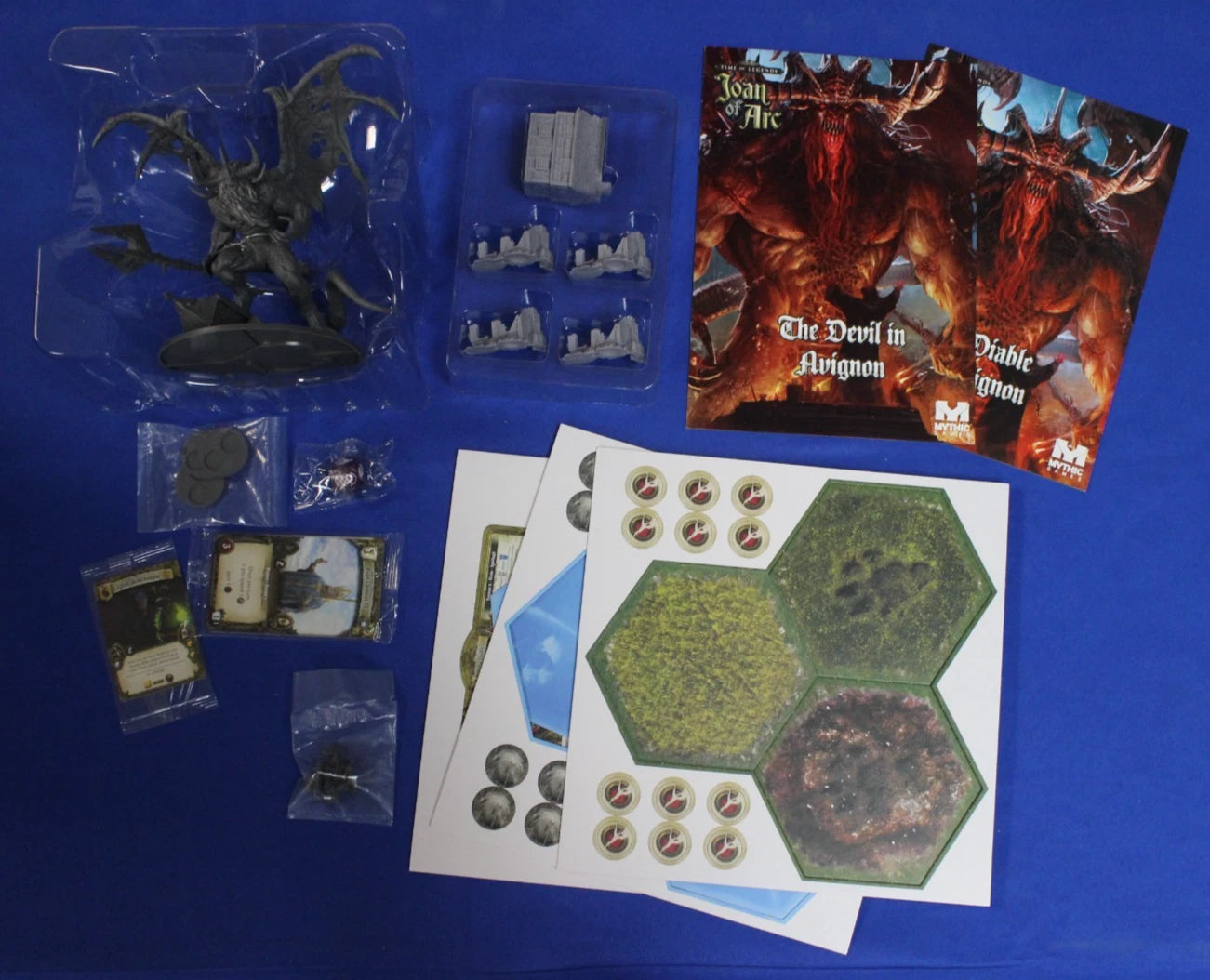 Mythic Legends Time of Legends Joan of Arc Kickstarter Board Game Unleash Hell Expansion