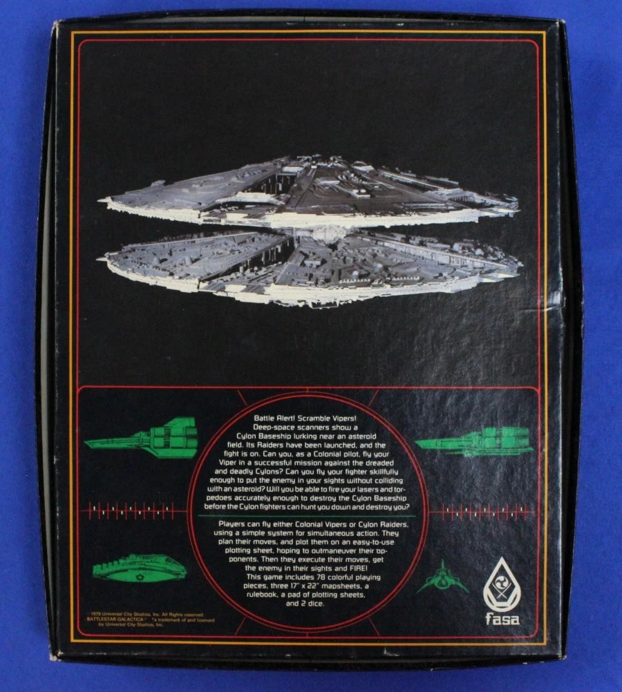 FASA 1979 Battlestar Galactica Starfighter Combat Board Game