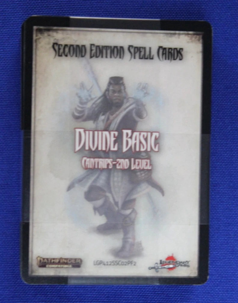 Pathfinder 2E Spell Cards & Basic Cantrips Lot of 6 Occult Focus Divine Primal