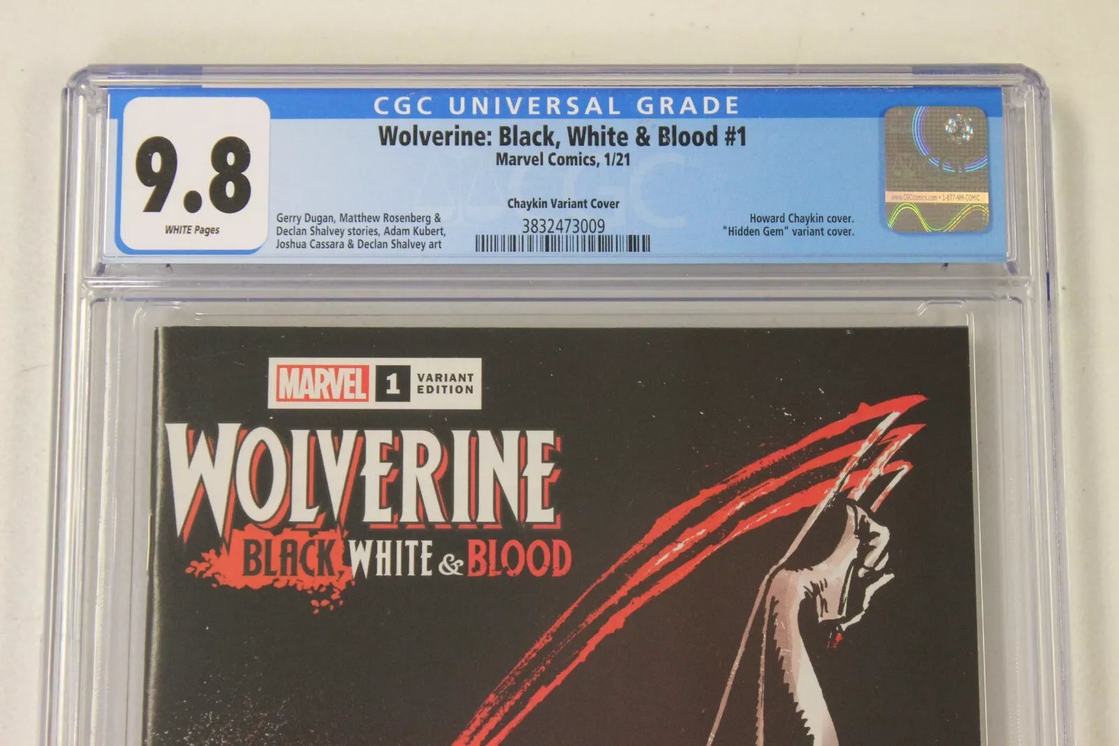 Wolverine Black White & Blood #1 1:100 Howard Chaykin Variant CGC 9.8 NM/M