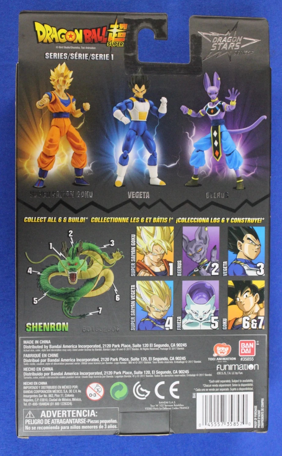 Bandai Dragon Stars Series Dragonball Super Shenron Build a Figure Lot of 6