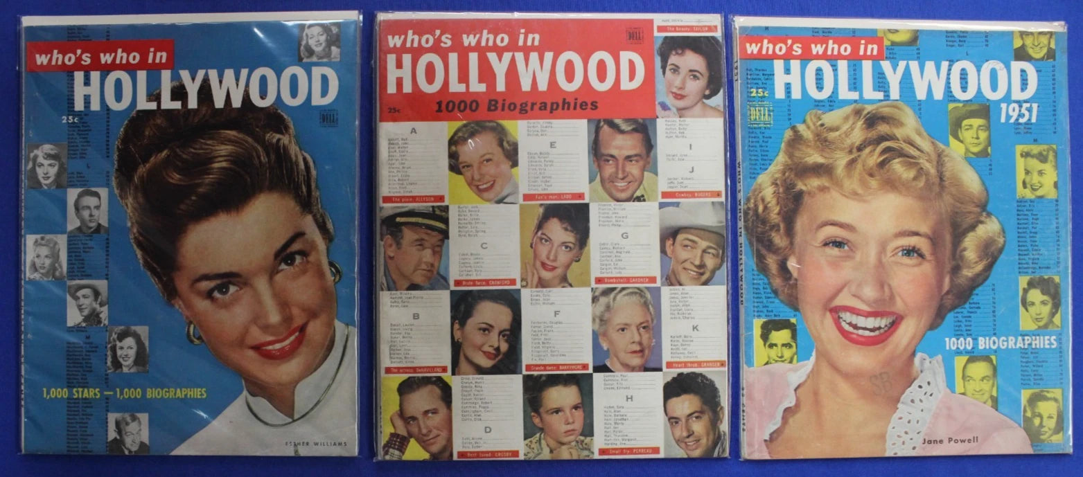 Who's Who in Hollywood & Movies Magazine Lot of 26 GD-FN