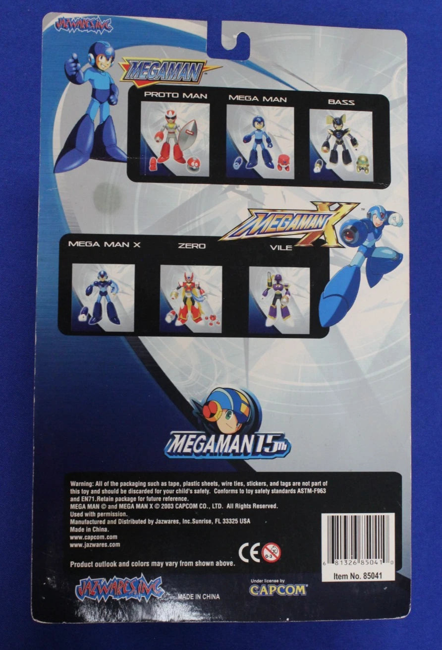 Jazwares 2004 Mega Man Vintage Action Figure Lot of 4 Unopened in Box