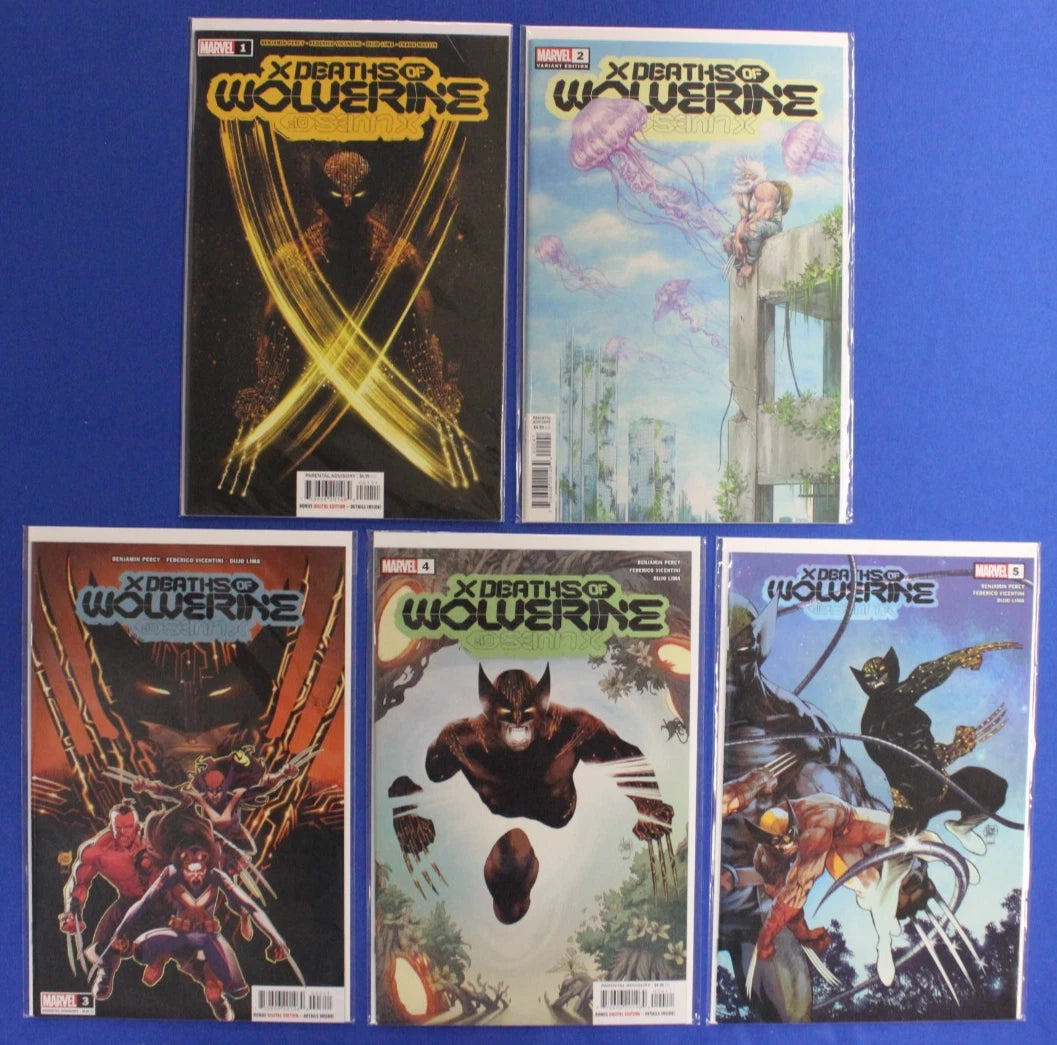 X Deaths/ X Lives of Wolverine #1-5 Complete Sets Lot of 10 VF-VF/NM