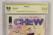 Chew #3 1st Print CBCS 9.8 NM/MT SIGNED x2 John Layman & Rob Guillory