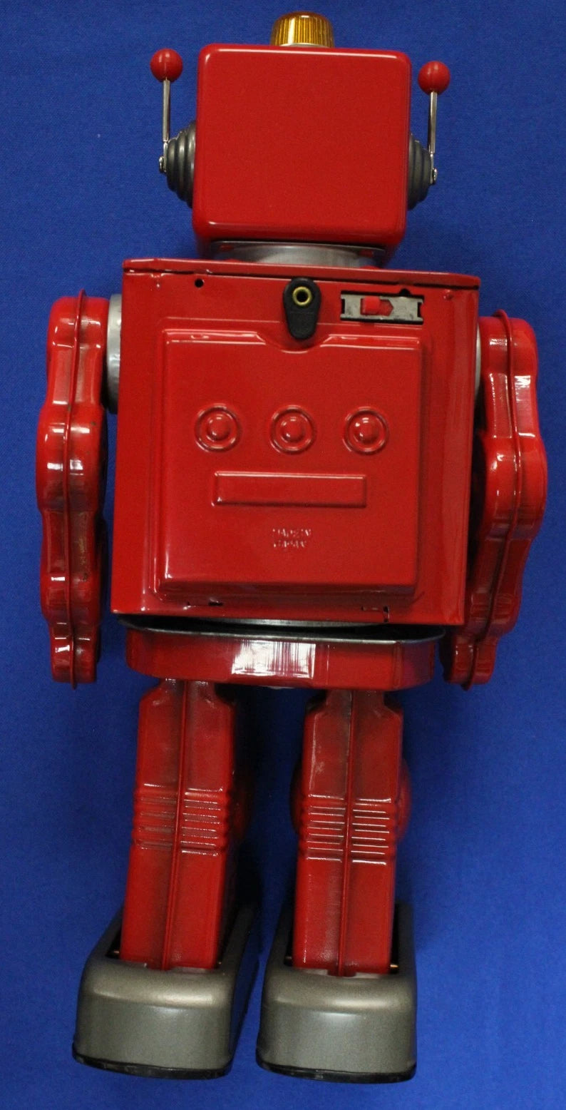 Horikawa Tin Toy Project Star Strider Aiji-01 Red Tin Robot Toy Complete in Box
