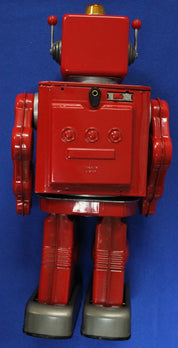 Horikawa Tin Toy Project Star Strider Aiji-01 Red Tin Robot Toy Complete in Box