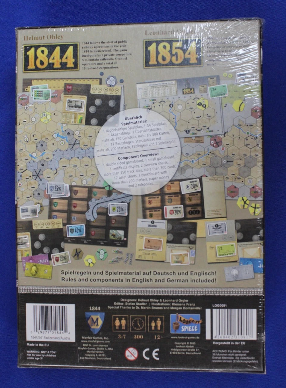 Mayfair Games 1844 / 1854 Board Game NEW Sealed