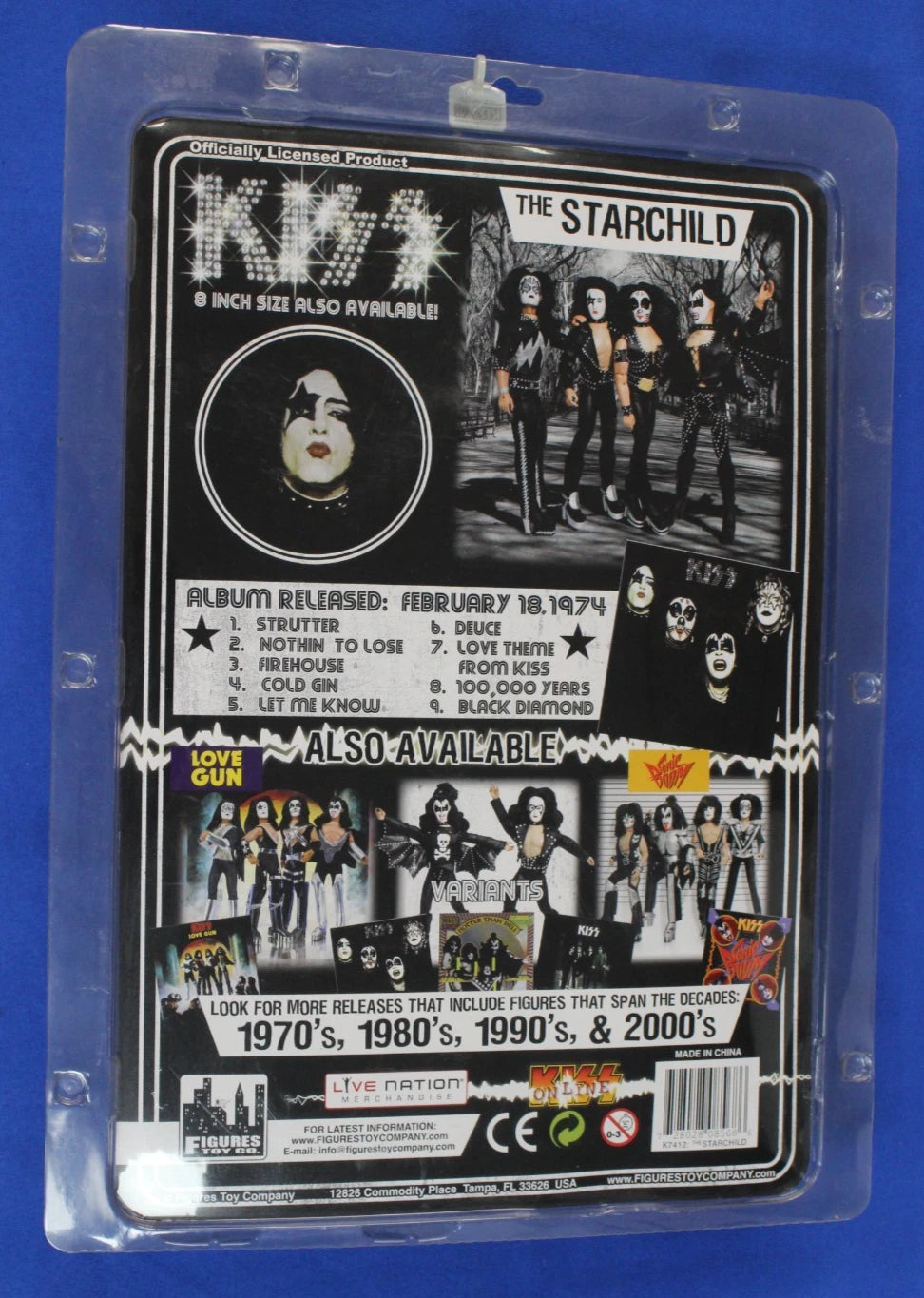 KISS Debut Album 12" Figures Lot of 4