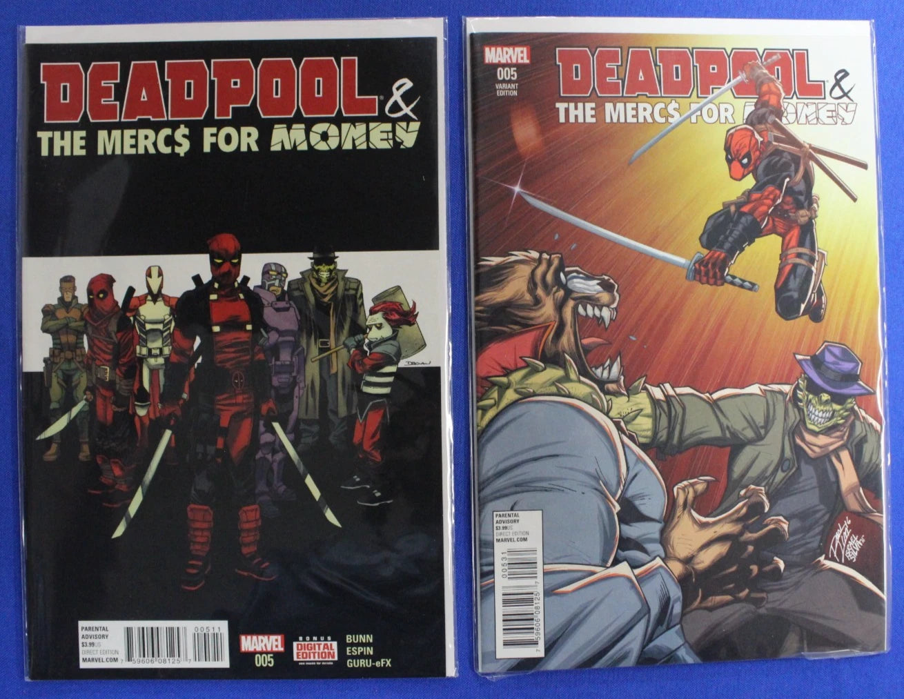 Deadpool Mercs for Money #1-5 & 1-10 Complete Sets Lot of 22 VF-VF/NM