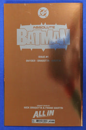 Absolute Batman #1 Nick Dragotta Foil Virgin Variant Cover K 1st Print NM