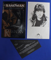 Sandman #50 SIGNED by Neil Gaiman w/ COA & Sketch VF