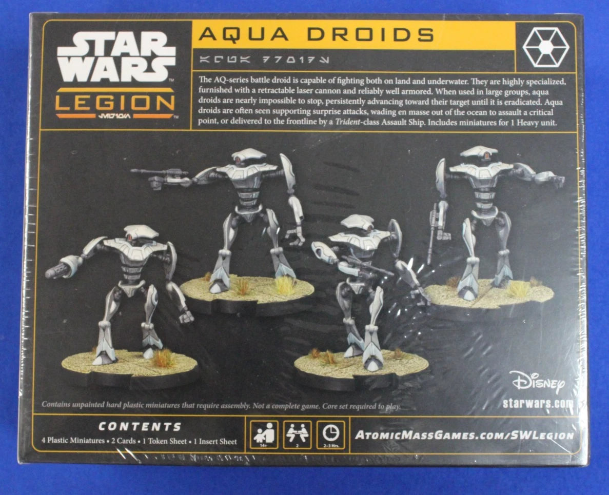 Atomic Mass Games Star Wars Legion Aqua Droids Unit Expansion Unopened
