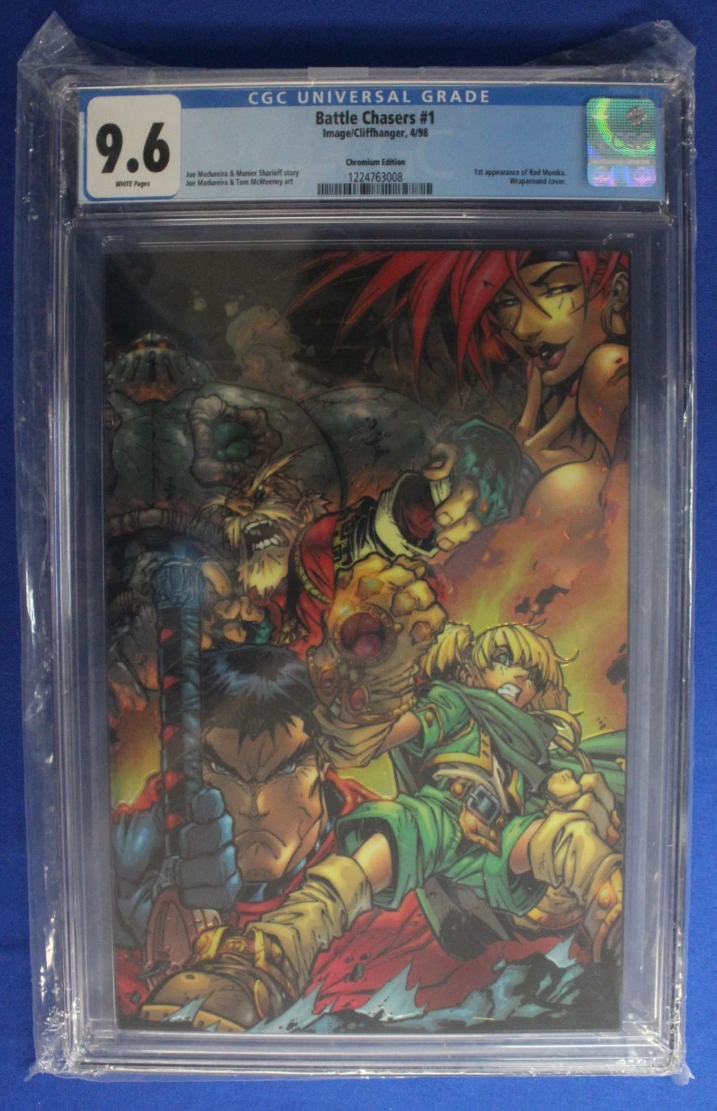 Battle Chasers #1 Chromium Wraparound Virgin Variant CGC 9.6 NM+