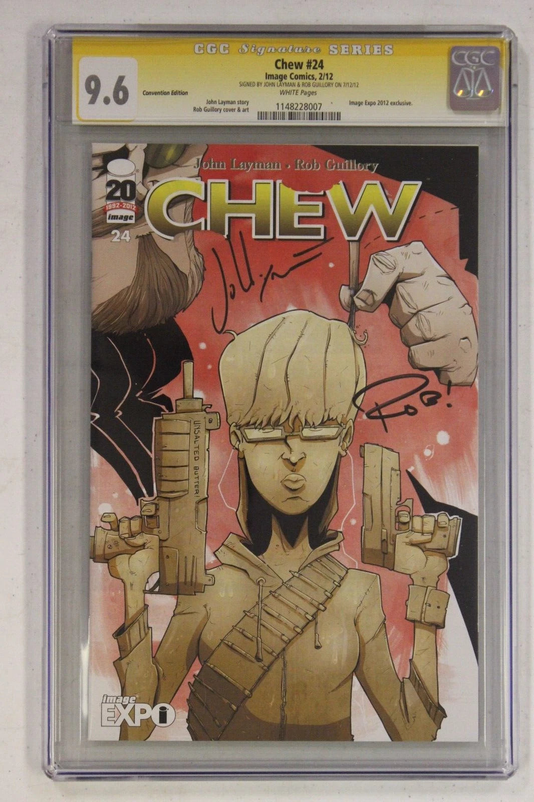 Chew #24 Image Expo Variant CGC SS 9.6 SIGNED x2 John Layman & Rob Guillory