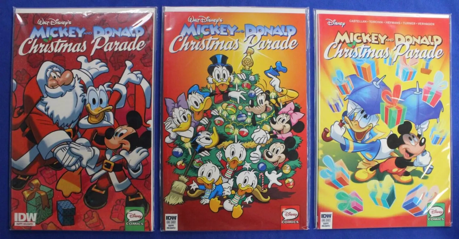 Walt Disney's Mickey and Donald Christmas Parade #1 3 4 Lot of 3 VF/NM