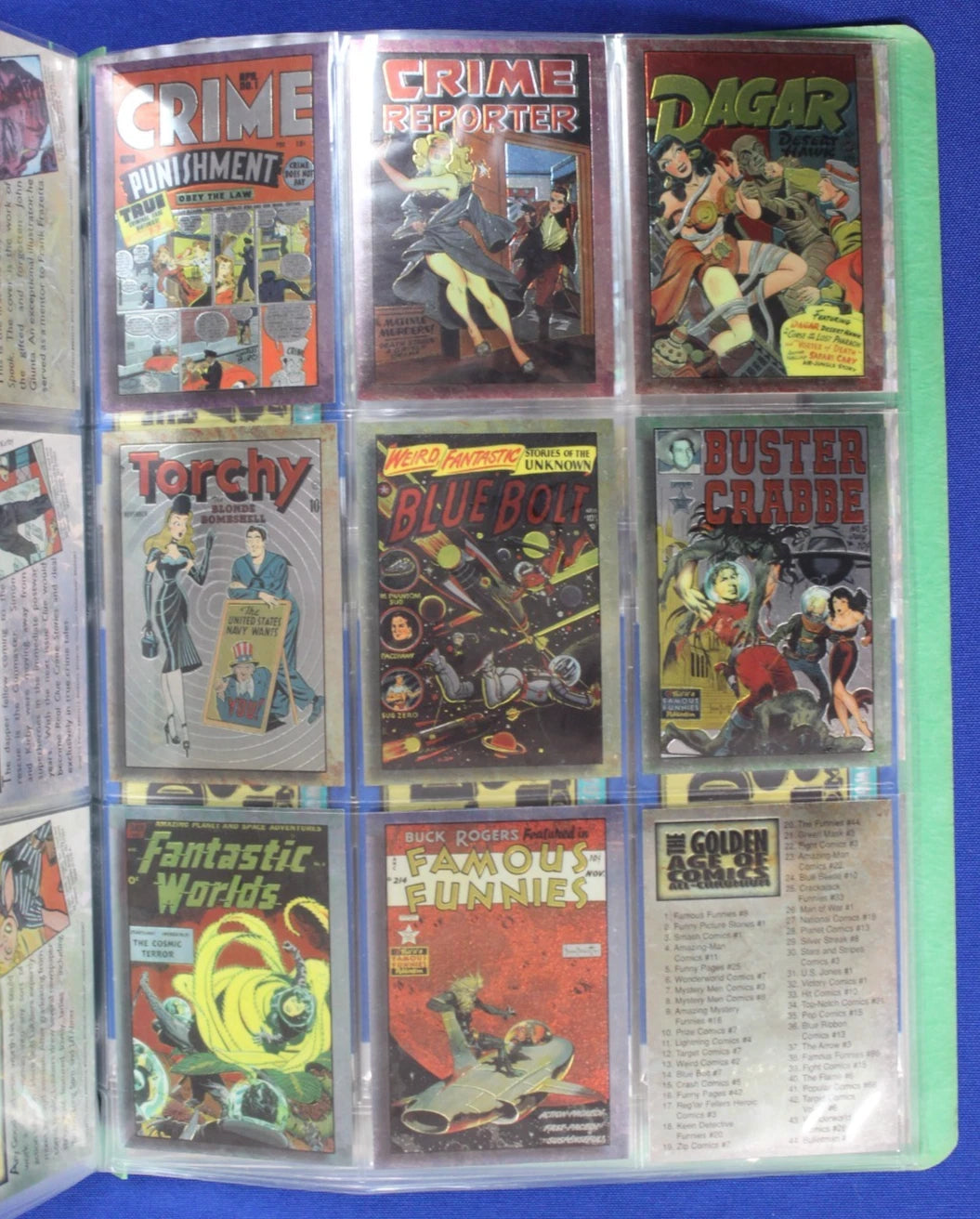 Comics Images 1995 The Golden Age of Comics Chromium Cards Set of 102 Cards
