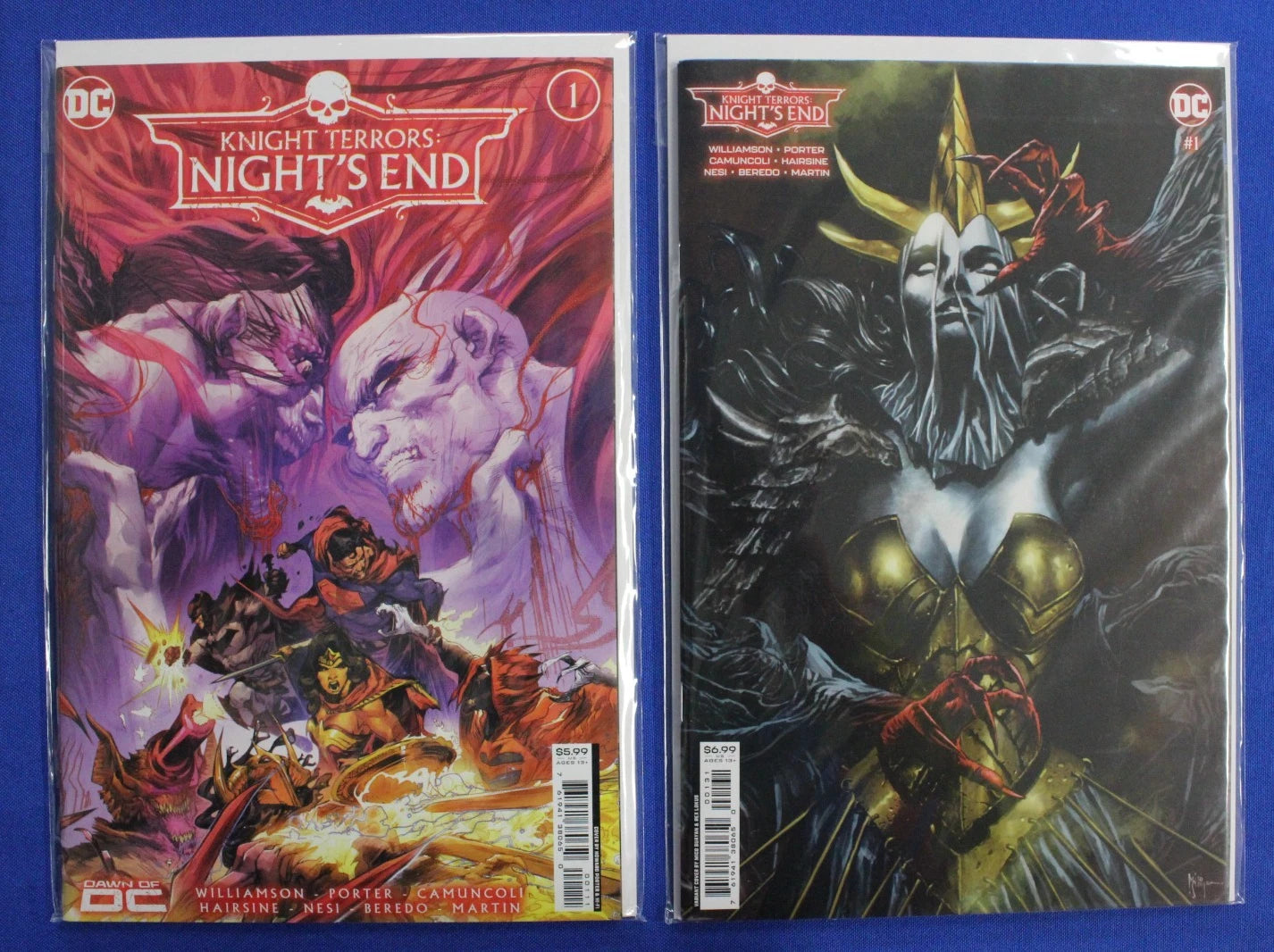 Knight Terrors #1-4 + First Blood, Night's End & Variants Lot of 9 VF/NM