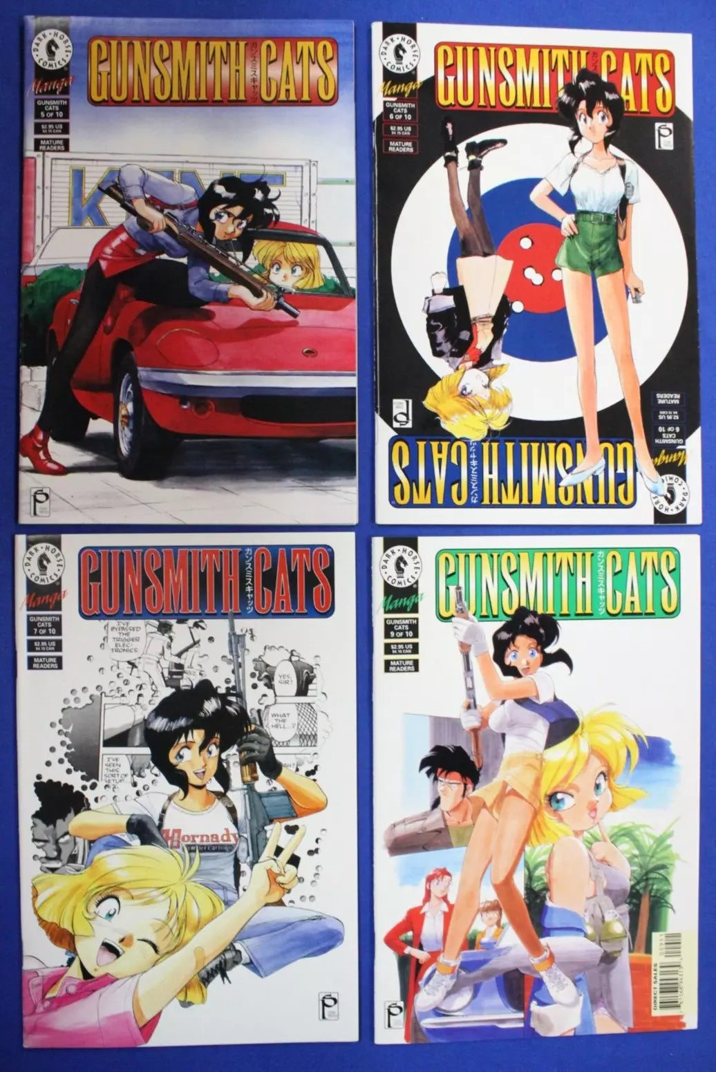 Gunsmith Cats #5 6 7 9 Lot of 4 VF/NM