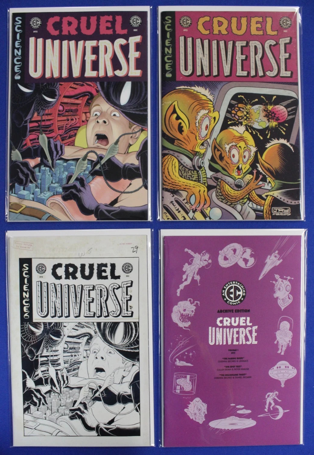 EC Cruel Universe #1-5 Complete Set + Tons of Variants Lot of 21 VF/NM