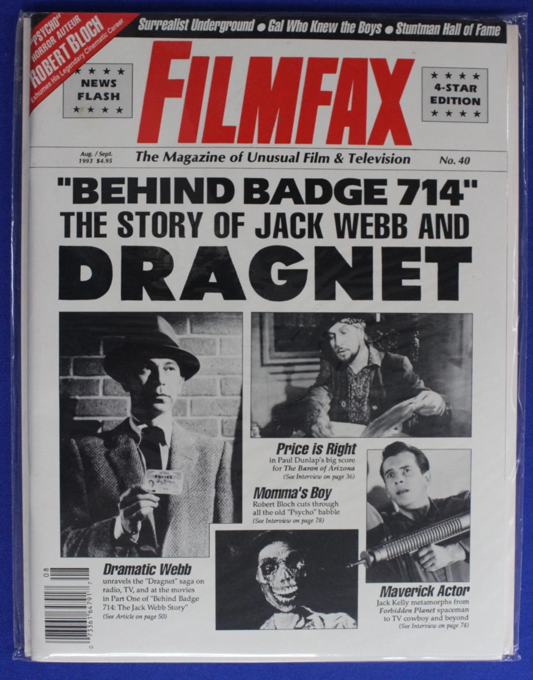 Filmfax #6-14 16-20 22-53 55-57 60-64 66-73 & Outre 1-2 4 6-10 13-14 Lot of 70