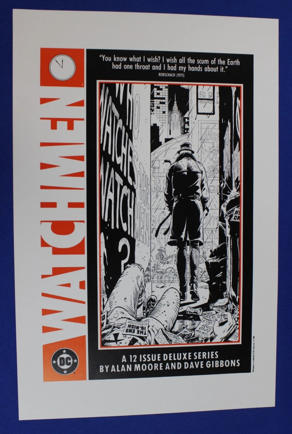 DC 1988 Watchmen Art Portfolio American & French Covers + Promotional Posters