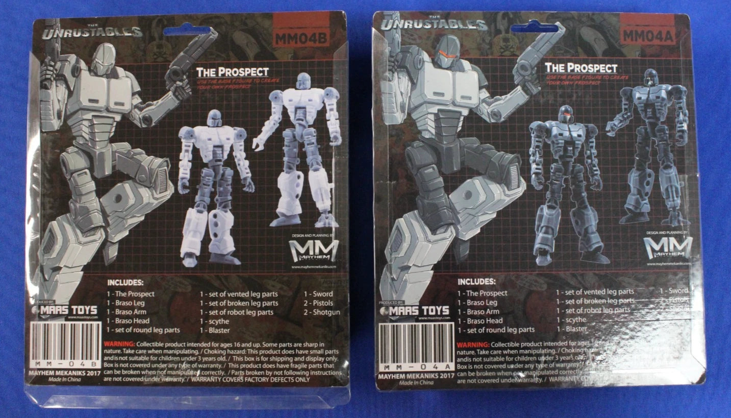Mayhem Mekanics 2018 Unrustable Bastards Kickstarter Transformable Figure Lot