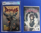 We Have Demons #1 Foil Variant CGC 9.8 + Peach Momoko Variant SIGNED by Scott Snyder