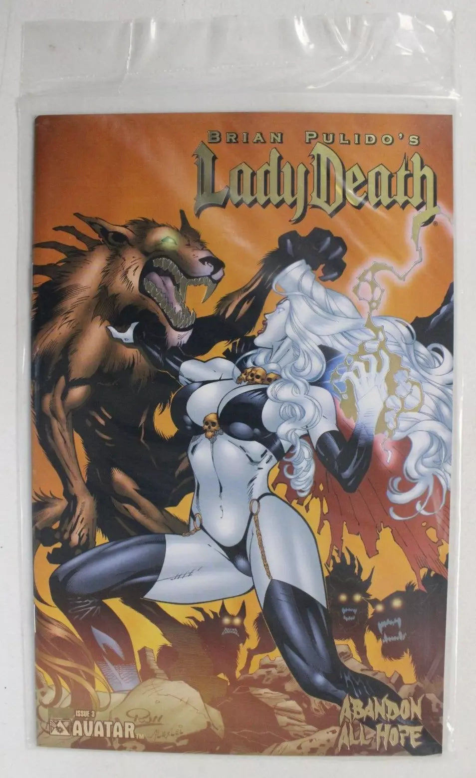 Lady Death: Abandon All Hope #½ & #1-4 w/ Foil Covers and COAs