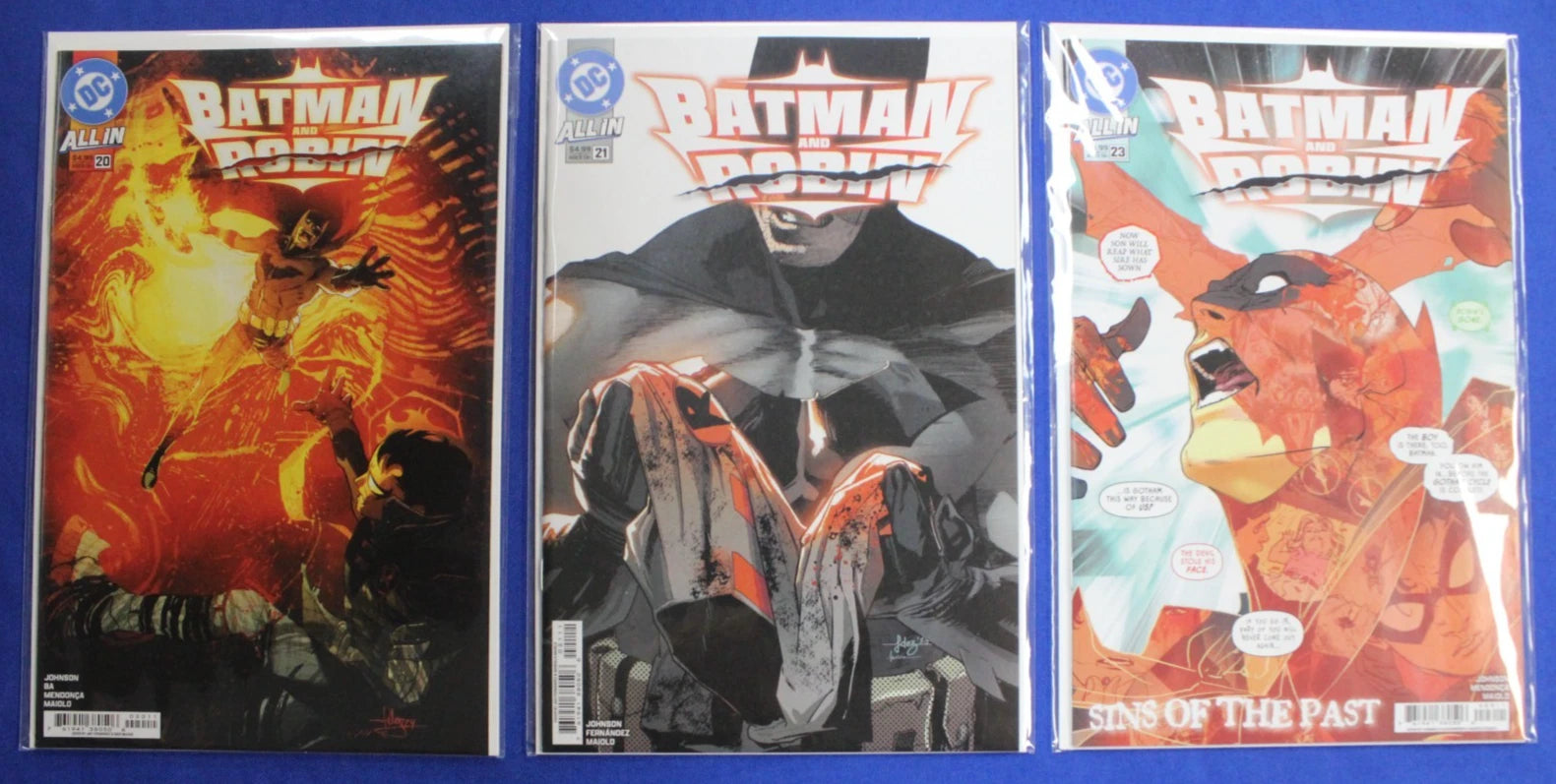 Batman and Robin #1-21, 23 + 2024 Annual Lot of 23 VF/NM