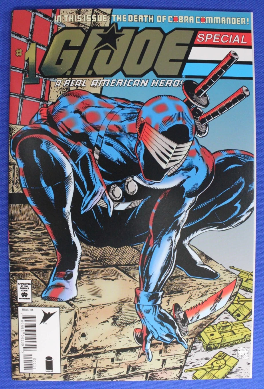 GI Joe Special #1 Kickstarter Exclusive Gold Foil Reprint NM