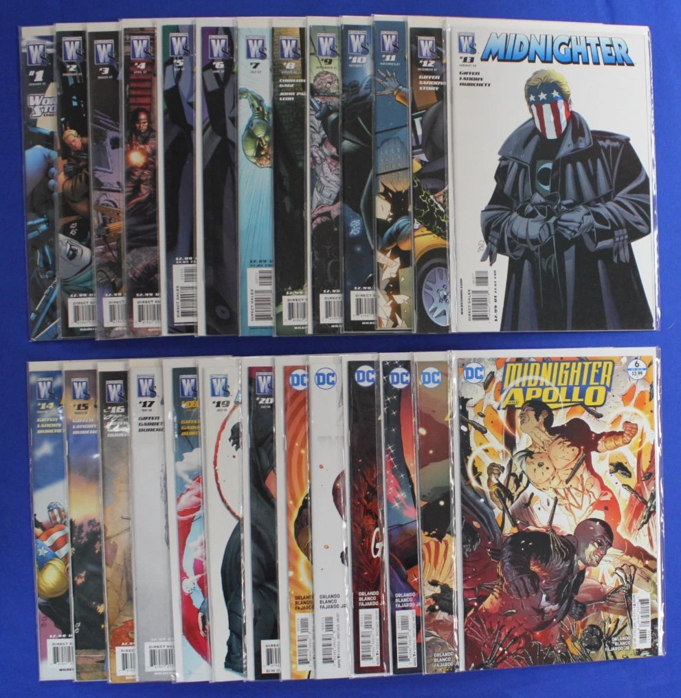 Midnighter #1-20 & Midnighter and Apollo #1-6 Complete Sets VF-VF/NM