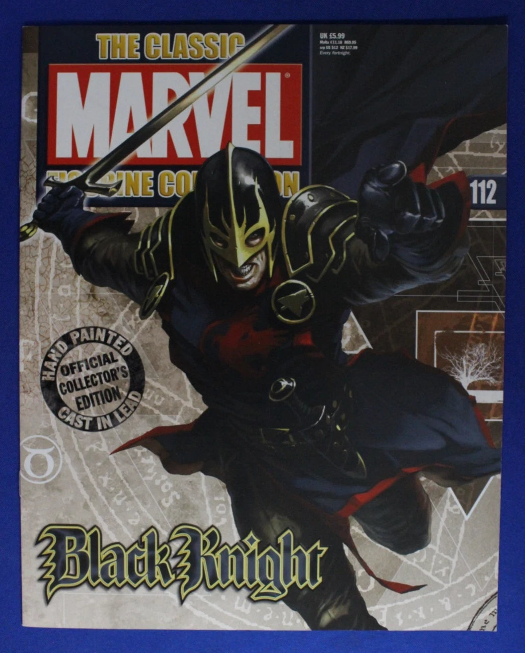 Eaglemoss Classic Marvel Collection Black Knight Lead Figurine & Magazine #112