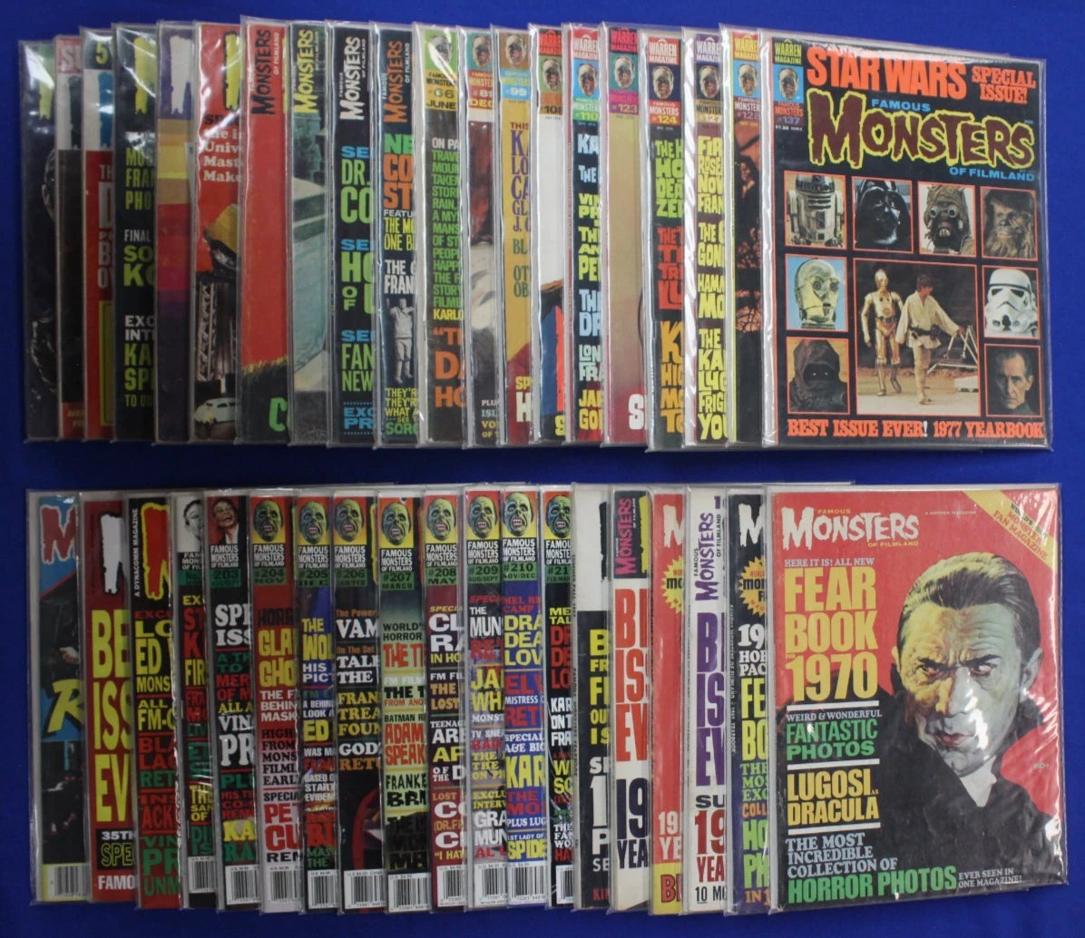 Famous Monsters of Filmland Magazine Lot of 39 FN-VF