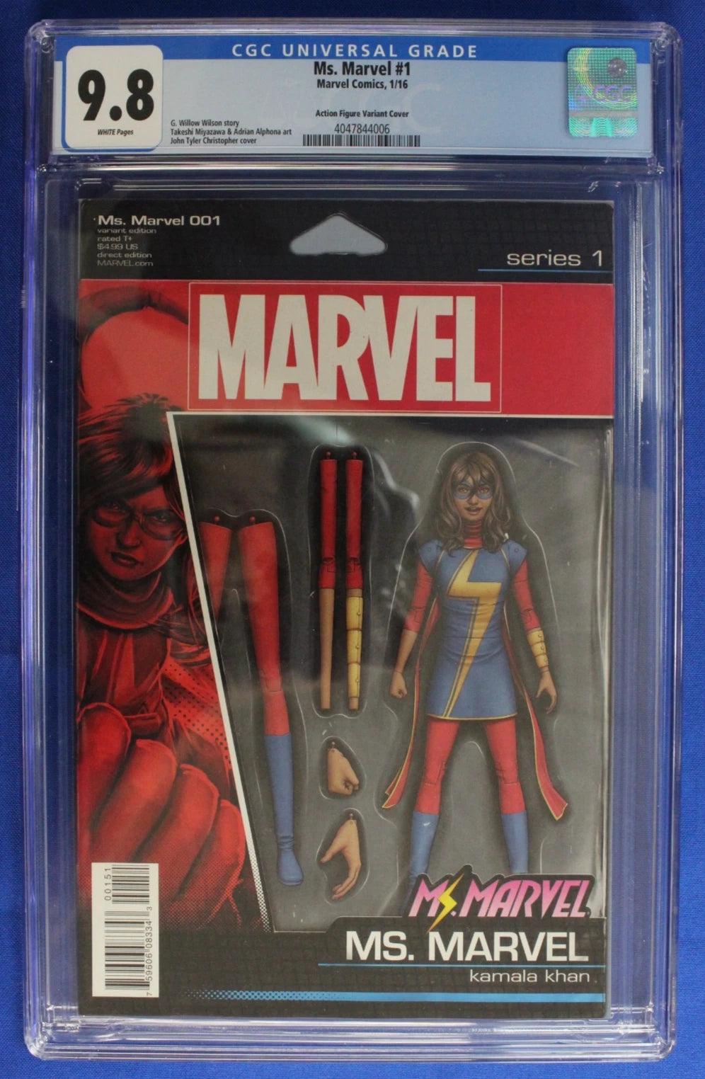 Ms. Marvel #1 Action Figure Variant CGC 9.8