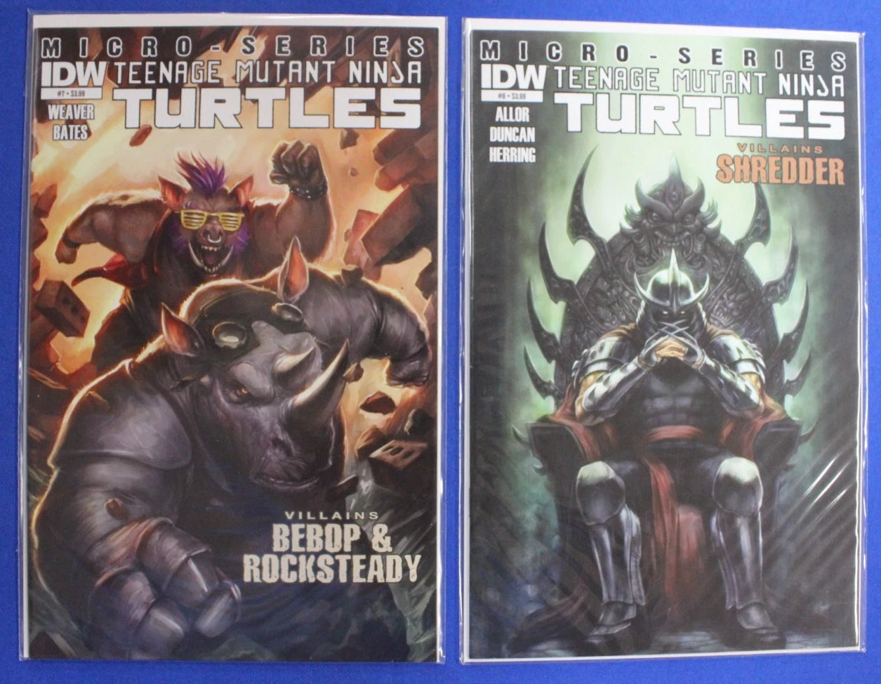 TMNT Micro-Series & Villains #1-8 Complete & Near Complete Sets Lot of 14 VF/NM