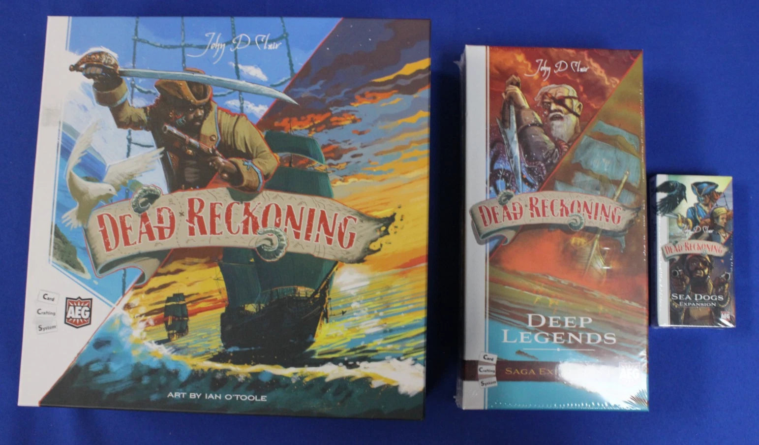 AEG 2021 Dead Reckoning Base Game + Deep Legends & Sea Dogs Expansions CIB