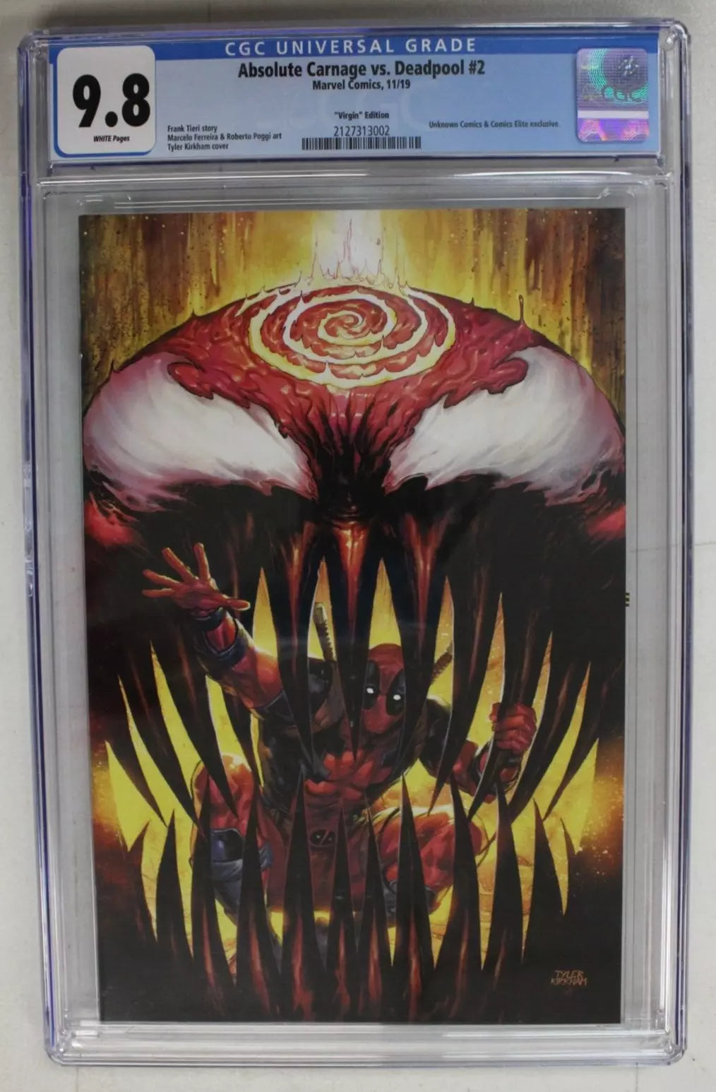 Absolute Carnage vs. Deadpool #2 Unknown Virgin Variant CGC 9.8 NM/M