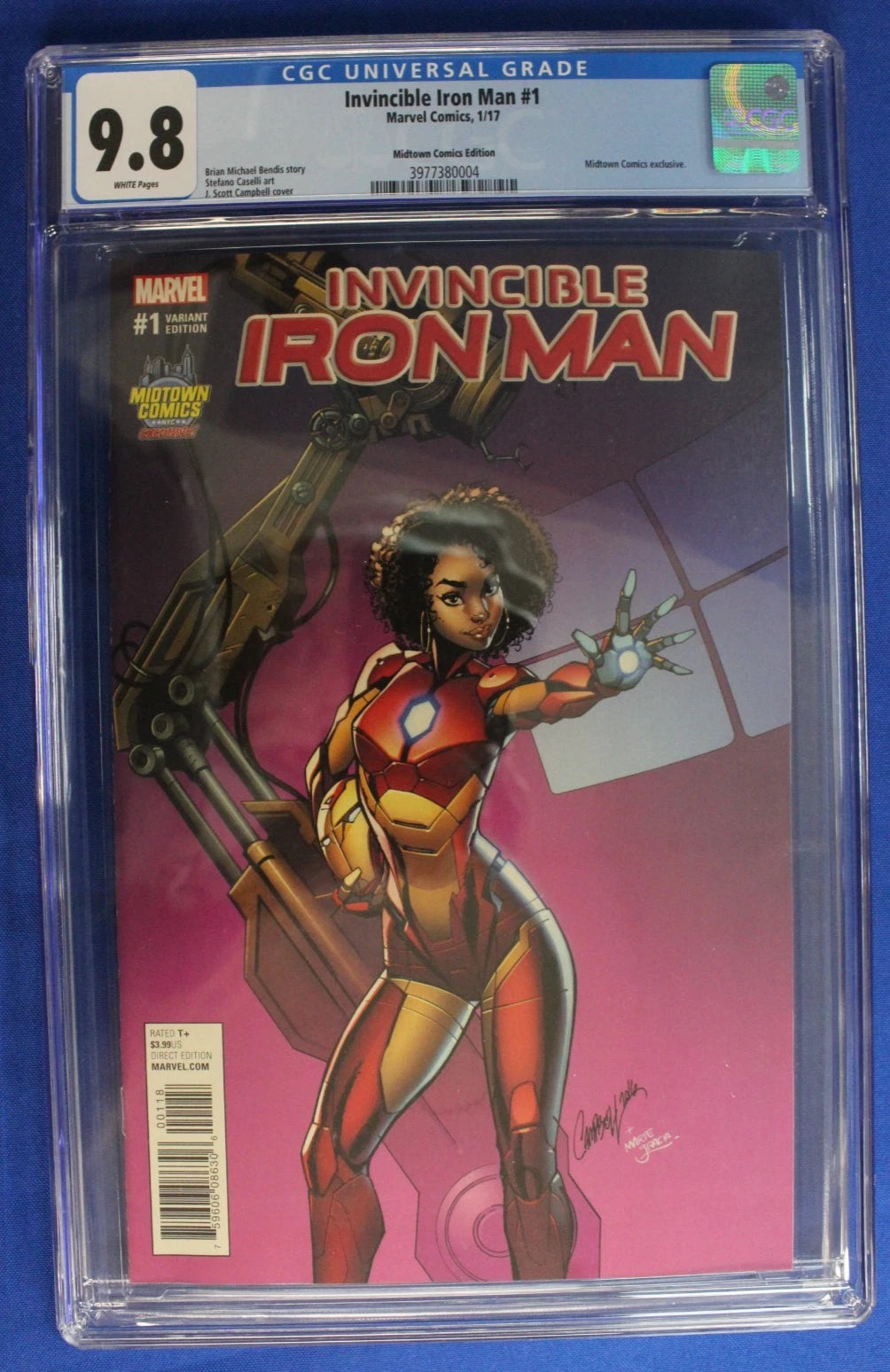 Invincible Iron Man #1 Midtown Comics Edition CGC 9.8