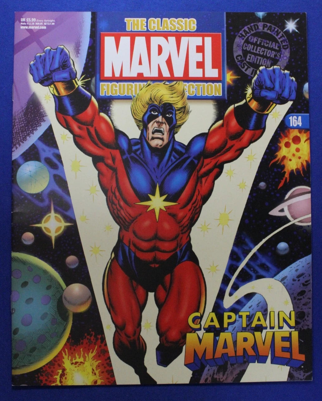 Eaglemoss Classic Marvel Collection Captain Marvel Lead Figurine & Magazine #164