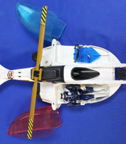 Hasbro 1988 Vintage Cops N Crooks Air Raid Helicopter with Bullseye Action Figure