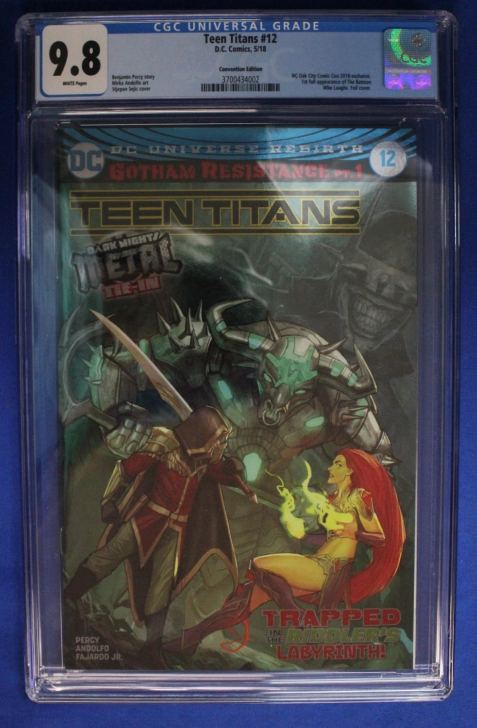 Teen Titans #12 Convention Foil Variant CGC 9.8 NM/M
