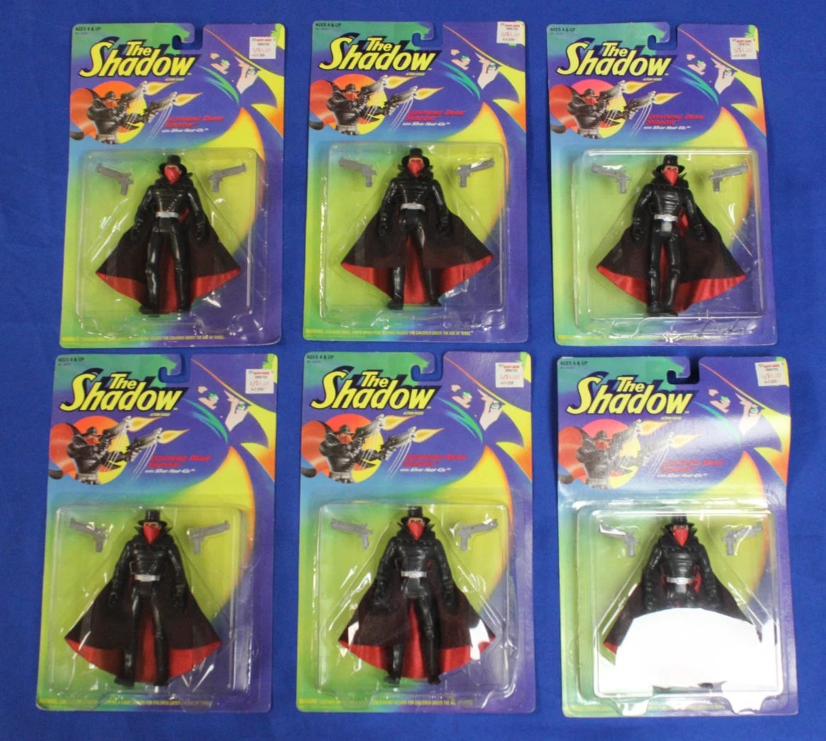 Kenner 1994 Lightning Draw Shadow Action Figure Lot of 6 Sealed in Box