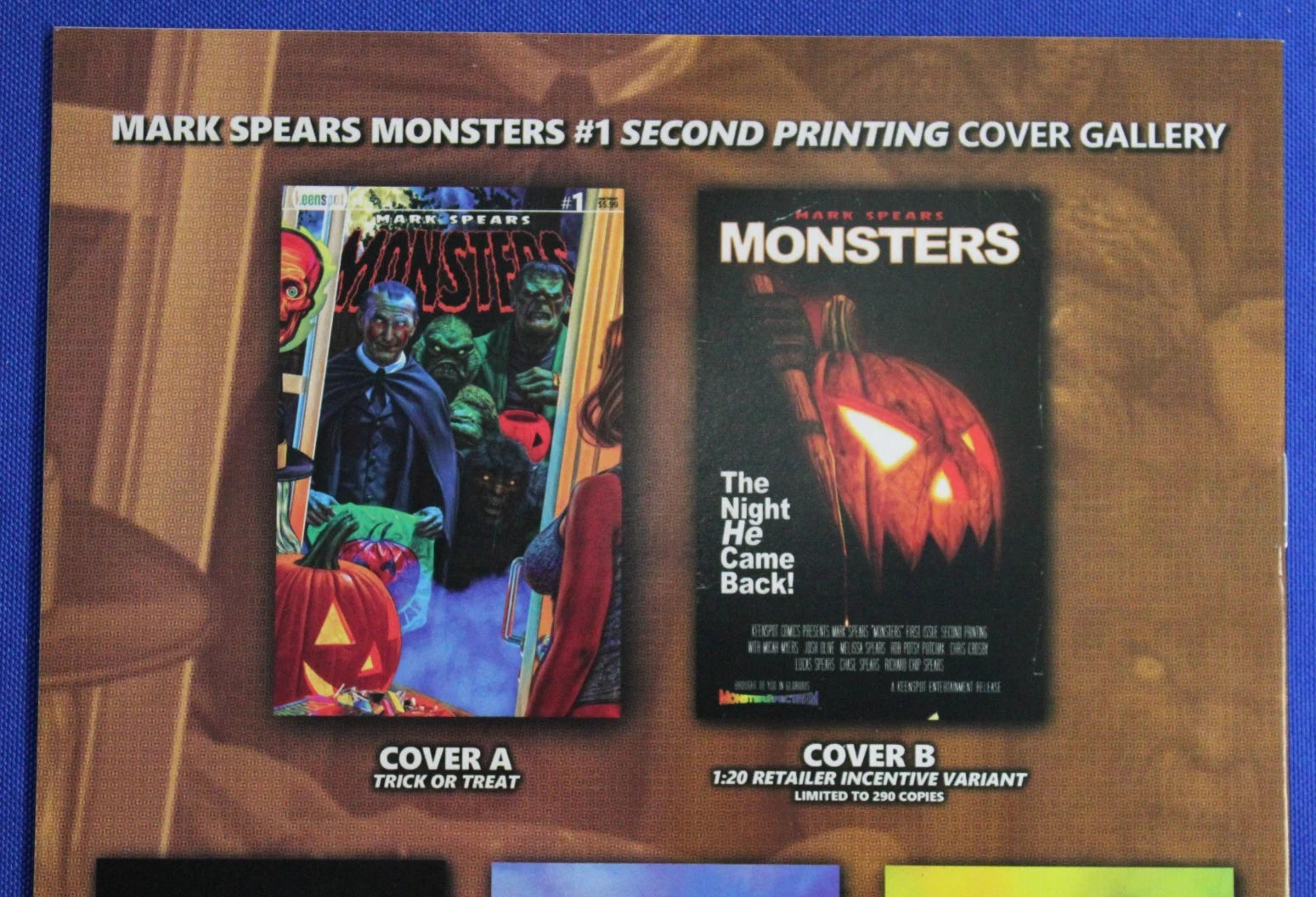 Mark Spears Monsters #1 2nd Print Trick or Treat Variant VF/NM
