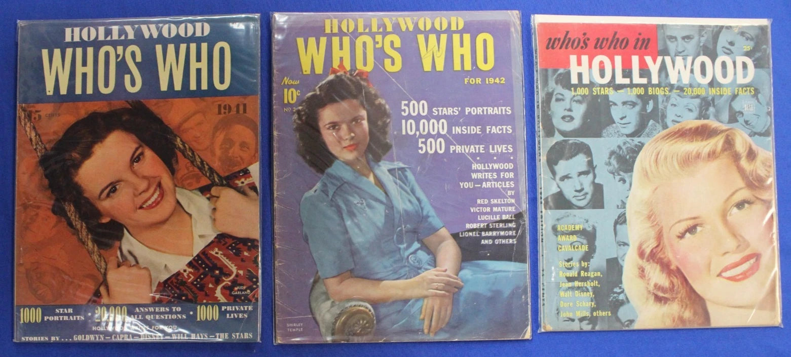 Who's Who in Hollywood & Movies Magazine Lot of 26 GD-FN