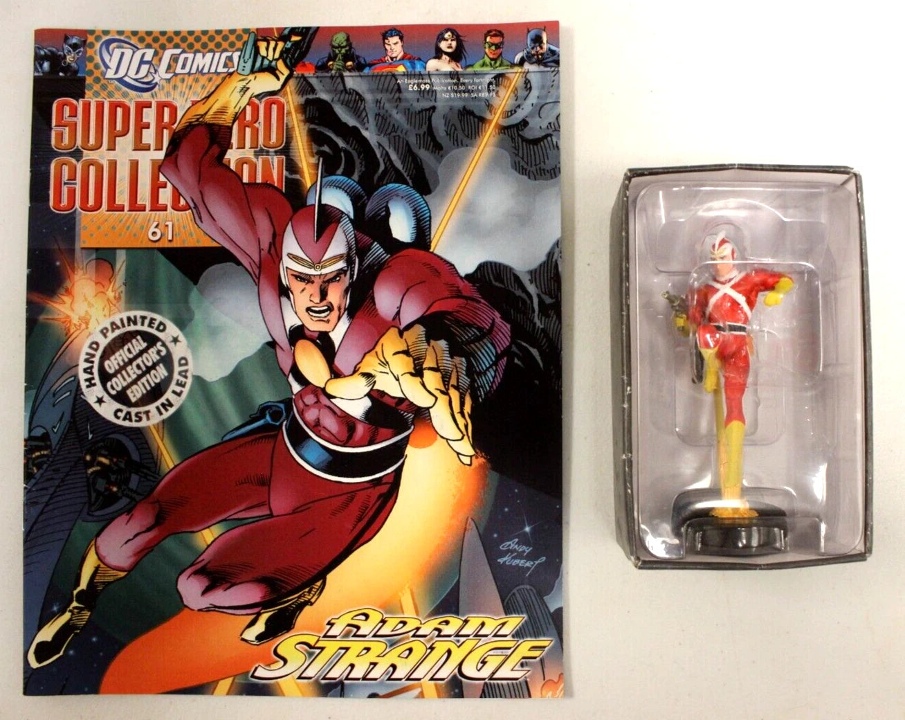 Eaglemoss DC Super Hero Collection Adam Strange Lead Figurine & Magazine #61 FN