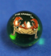 Pokemon 1998 Lot of 10 Marbles + Sandshrew Marble Bag